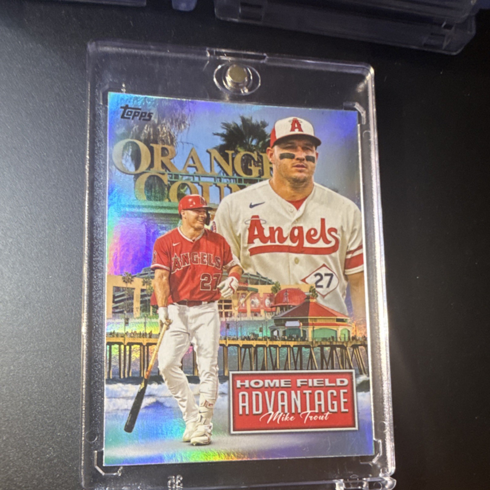 Topps 2024 Series 1 Home Field Advantage Mike Trout Los Angeles Angels HFA-8