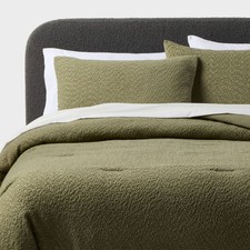 King Boucle Comforter Set Green - Threshold