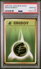 1996 POKEMON JAPANESE BASIC GRASS ENERGY PSA 10 GEM MINT BASE SET