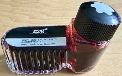 Montblanc Tinte Bordeaux 50ml Vintage Ink Glasflakon, Tintenfass
