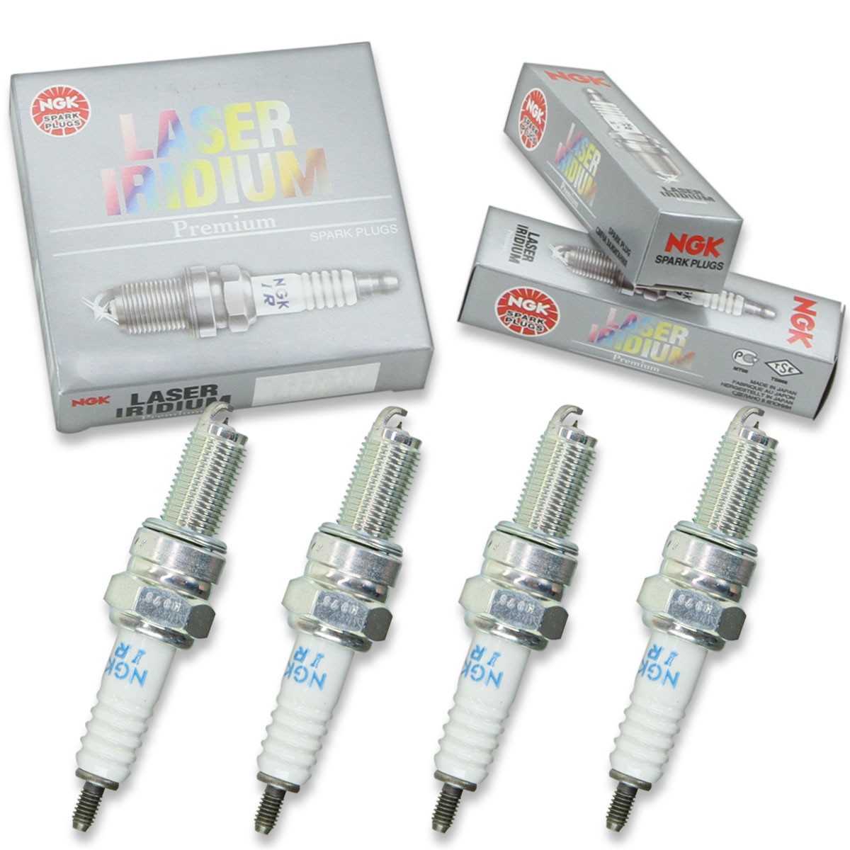 4pcs 2013 Husqvarna TE310R NGK Laser Iridium Spark Plugs 302cc 18ci Kit Set cv