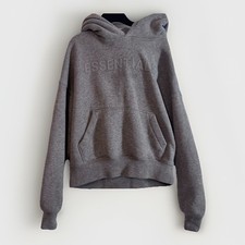 Kids Essentials Fear Of God Hoodie Gray Size Small 6/7 Heathered Gray Logo
