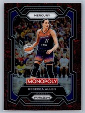 Rebecca Allen 2024 Panini Prizm Monopoly WNBA Red Classic Icons Prizms #18