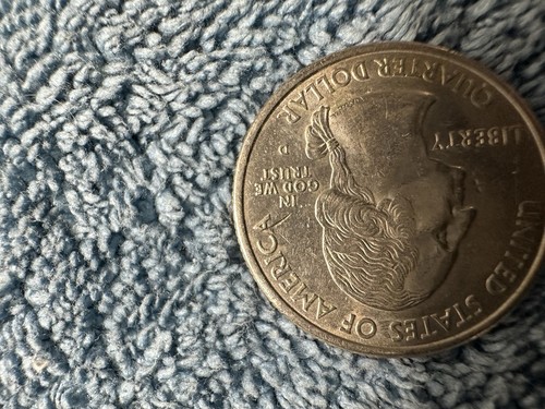 Struck thru wire on a Denver coin is rare,2002D-Ohio State Quarter auction - Picture 11 of 22