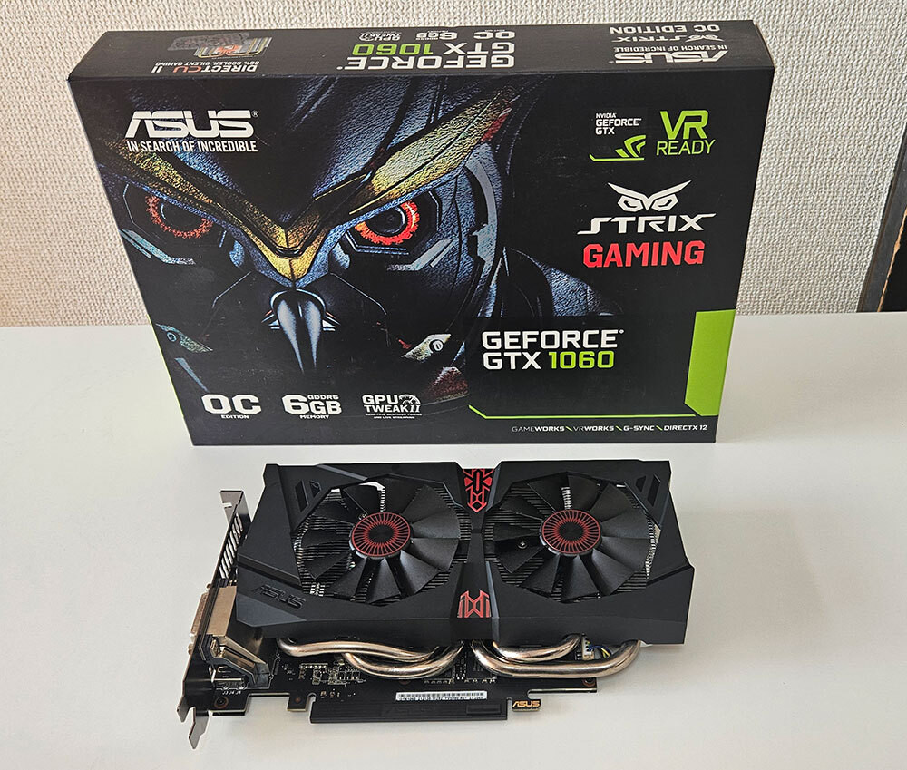 ASUS -  【美品】NVIDIA GeForce GTX 1060 6GB DC206G ASUS STRIX-GTX1060-DC2O6G STRIX シリーズ GeForce GTX 1060