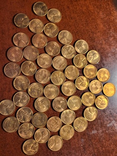 Solid 1947 S Lincoln Wheat Cent, BU roll, San Francisco      inv01    p109