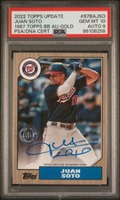 2022 Topps Update Series - 1987 Topps Baseball Autographs Juan Soto #87BA-JSO...