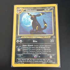 Pokémon TCG Grail 1st Edition Umbreon Holo Card 13/75 Neo Discovery