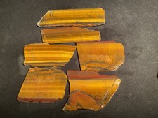 ~RW~ UNPOLISHED "GOLDEN TIGERS-EYE JASPER SLICES" ~~ OLD STOCK BEAUTIES