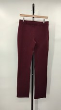 Quince Women Ultra-Stretch Ponte Straight Leg Pants - 32" Burgundy M