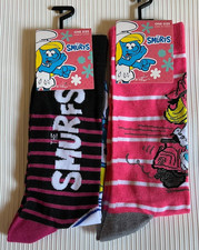 NEW PEYO  "THE SMURFS" ONE SIZE SOCKS  SIZE 7-12  CHOOSE 1 or ALL  1 SHIP