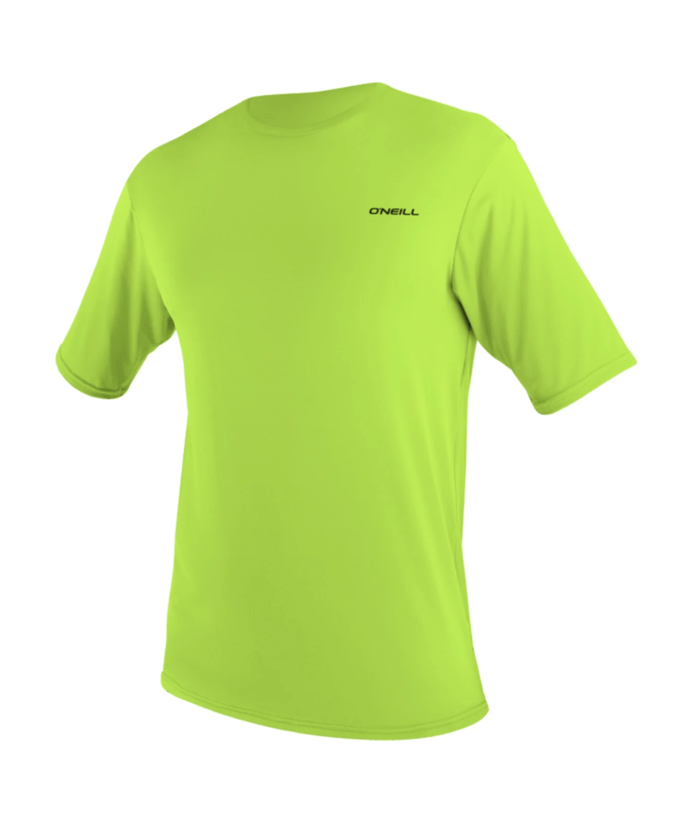O'NEILL MENS RASH VEST T SHIRT.SKINS LIME UPF50+ SUN PROTECTION GUARD TOP W26