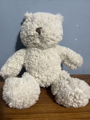 Baby Gap Brannan Teddy Bear Beach Pebble White 11'' Stuffed Animal Plush