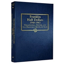 Whitman US Franklin Half Dollar Coin Album 1948-1963 #9136