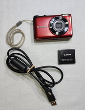Canon PowerShot A2200 14.1MP Digital Camera + Battery SD Charger & Case Works