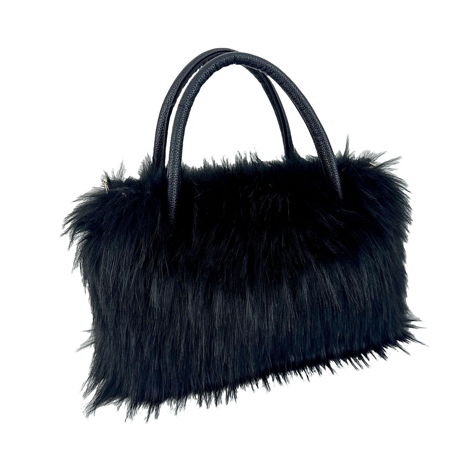 Luxury Real Angora Goat Fur Handbag