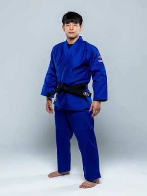 New Blue Fuji Sports Single Weave Judo Gi