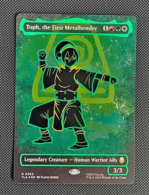 MTG 最初の金属のベンダー、トフ ネオンインクfoil Toph, the First Metalbender (Borderless) (NEON INK FOIL) Avatar