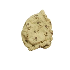 Quincy Mae Baby Woven Ruffle Bonnet Fig Flora 0-3 Months Accessory
