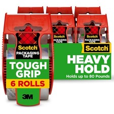 Heavy Duty Packing Tape for Moving Boxes Clear Shipping Tape 6 Rolls with