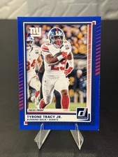 New York Giants TYRONE TRACY JR. 2025 Donruss PRESS PROOF BLUE Football Card