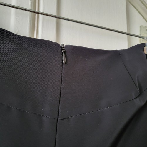 Elm Design Damen schwarz Reißverschluss hinten gebogen plissiert gerades Bein Hose Pants Gr. 3 - Bild 3 von 6