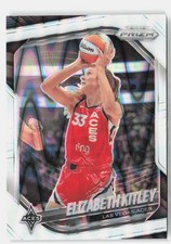 2025 Panini Prizm WNBA #41 Elizabeth Kitley White Seismic Prizms