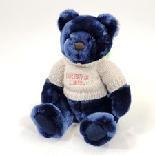 University of Illinois Teddy Bear Plush Velvete Greek Sweater Illini Toy Spirit