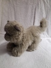 Cat Gray Persian Kitten 8" Long Hair Plush Stuffed Animal Alley Toys R Us 2007