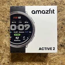 Amazfit Active 2 44mm Round Smartwatch Black - New
