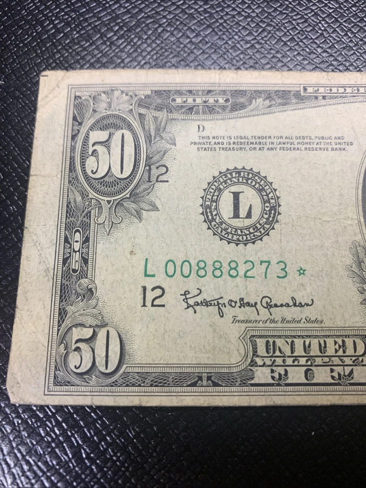 1950 D $50 Star Federal Reserve Note San Francisco District * - Image 2 of 4