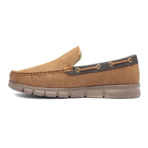 Cushion Walk Mens Shoes Tan Adults Slip On Brown Casual Boat SIZE eBay
