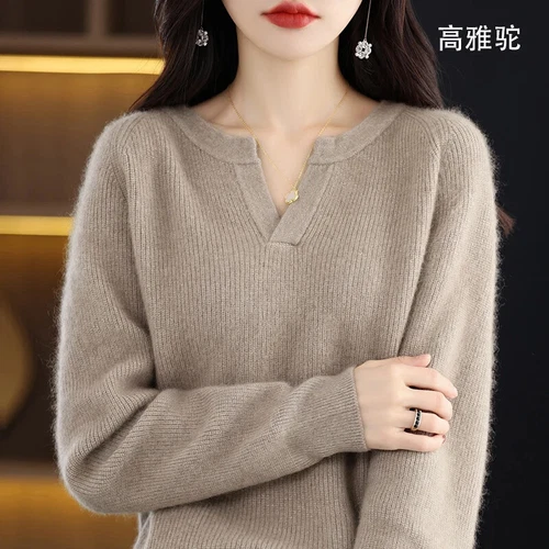 Suéter para mujer 100 % cachemir puro manga larga  - Imagen 29 de 30