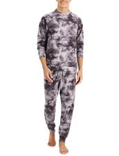 FAMILY PAJAMAS Men's Tie Dye Family Pajama Set sz 2XL XX-Large Gray