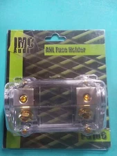 Amp ANL Fuse Brushed Nickel inline Holder Voodoo Audio PS106N