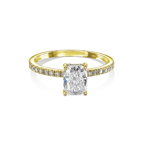 14k White Gold Ring D VVS2 1.15 Ct Lab Created Diamond IGI CERTIFIED Love Gift - Picture 3 of 6