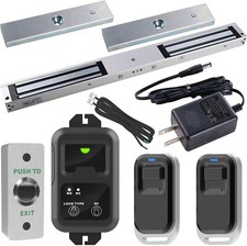 Electric Magnetic Double Door Lock 600lb with Remote Control
