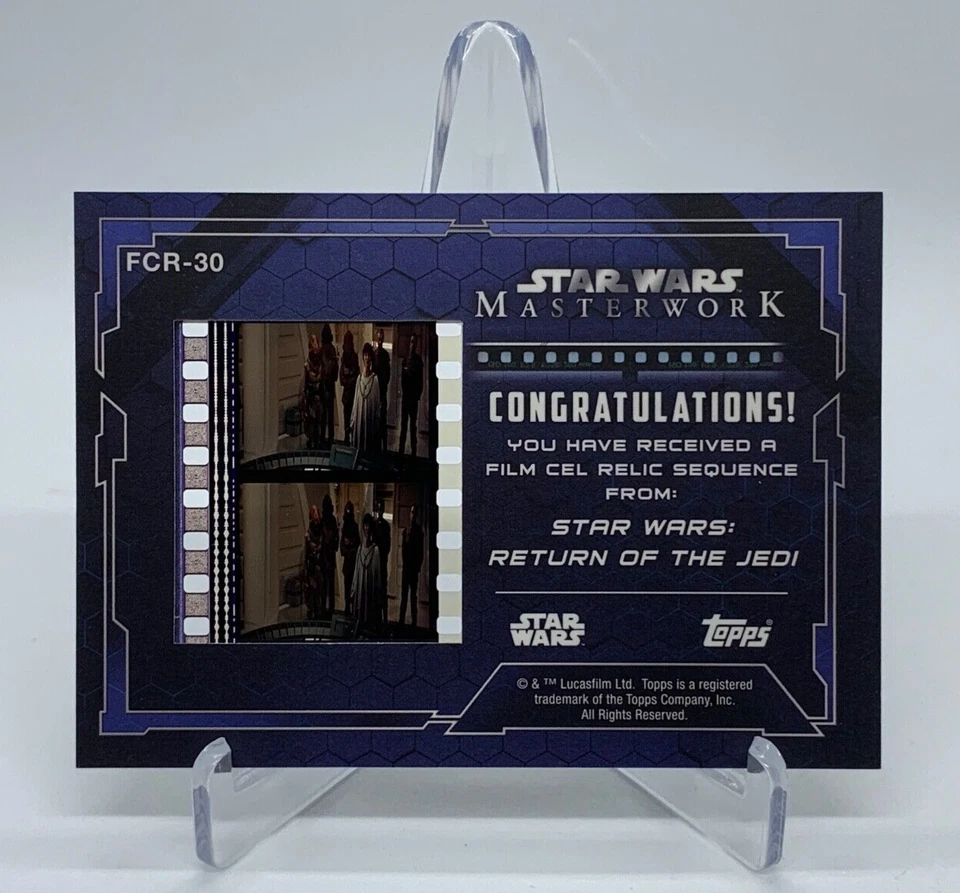 2017 Topps Star Wars Masterwork Film Cel Relic FCR-30 Mon Mothma / Ackbar - Bild 2 von 2