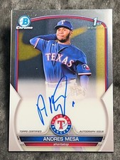 2023 Bowman Chrome 1st PROSPECT ROOKIE AUTO Andres Mesa, item 1