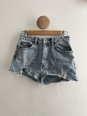 Ksubi Chlo Wasted Distressed Denim Shorts Size 28
