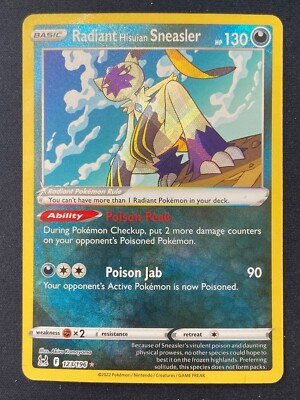 Radiant Hisuian Sneasler 123/196 Lost Origin Ultra Rare Pokemon | eBay Radiant Hisuian Sneasler 123/196 Lost Origin Ultra Rare Pokemon | eBay