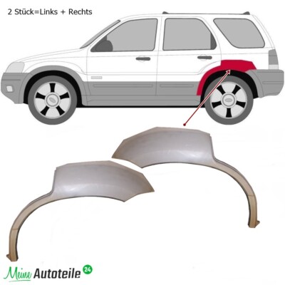 2x Radlauf Reparaturblech für Ford Maverick 2001-2008 Kotflügel 