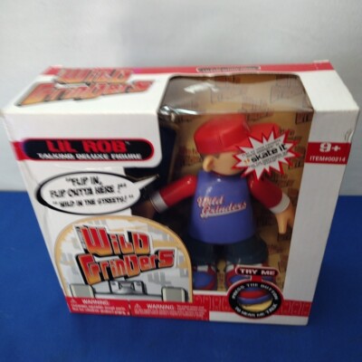 Rob Dyrdek's Wild Grinders Lil Rob Talking Deluxe Figure SKATE IT