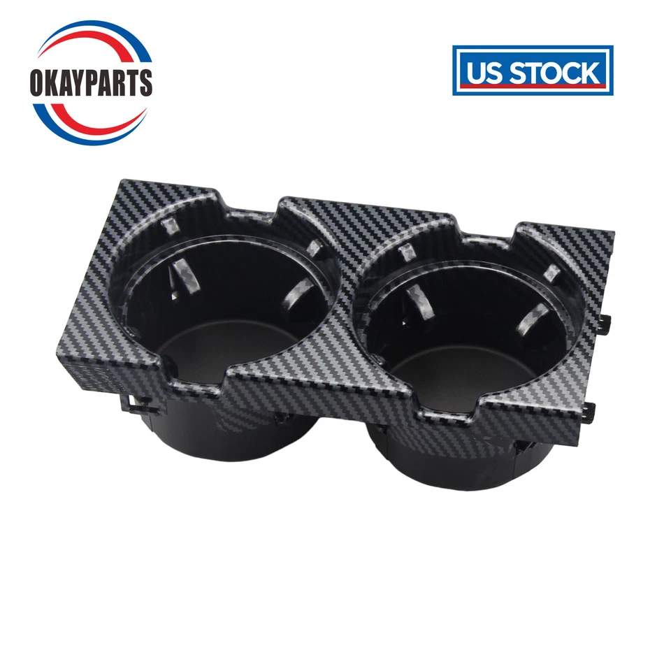 Carbon Fiber Console Cup Holder For BMW 320i 323i 325i 330i 98-07 51168217957 - Image 2 of 4