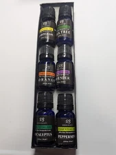 Radha Beauty Top 6 Essential Oils Aromatherapy Set  Each Size 0.33 Oz / 10ml 