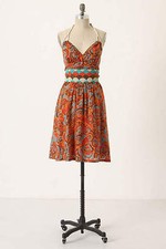 New! 2 Anthropologie Moulinette Soeurs Beaded Tropical "Island Holiday Dress"