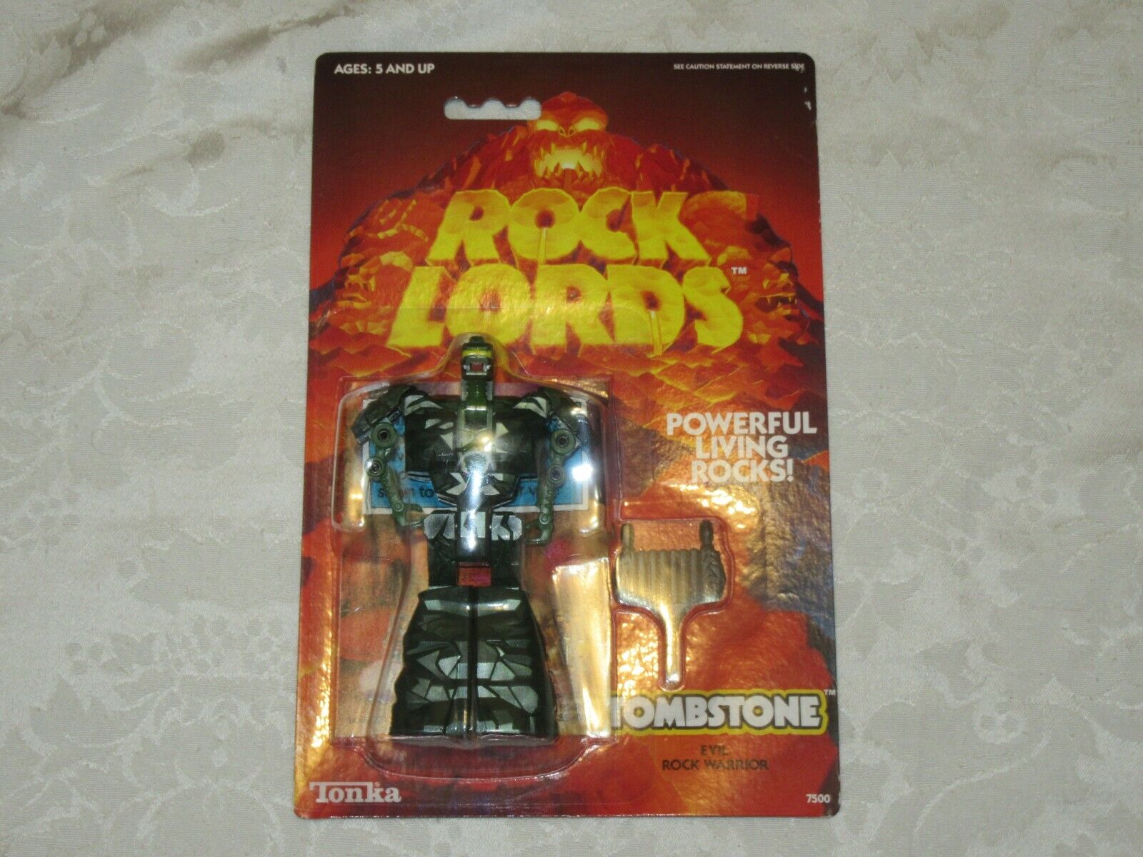 Tonka Rock Lords Tombstone Evil Warrior 7500 1986 Sealed on Card