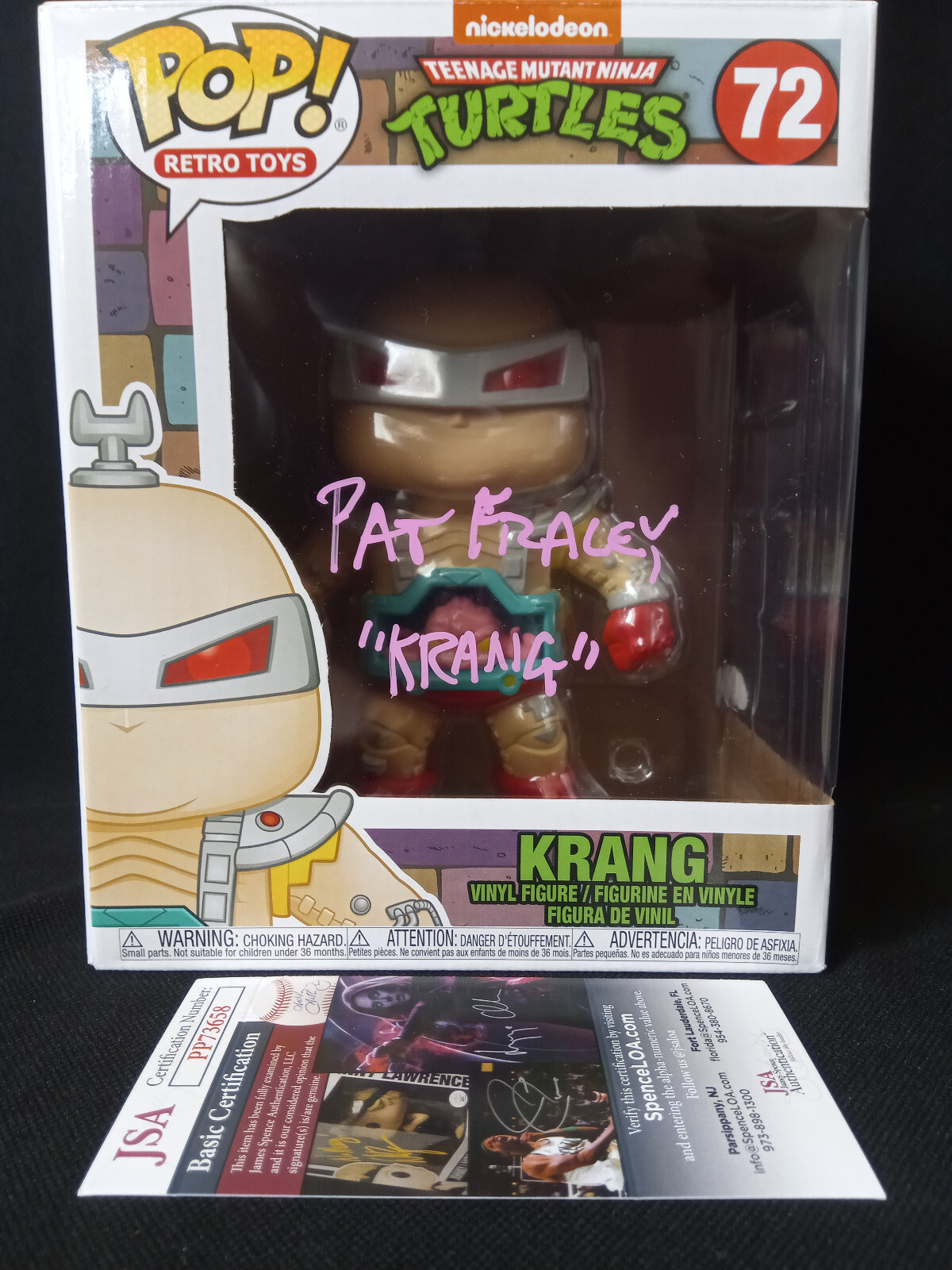 Funko Pop Krang 72 Signed Pat Fraley [Cletius]
