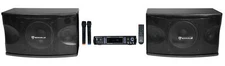 Rockville RPA70WBT Bluetooth Karaoke Amplifier/Mixer+(2) Mics+(2) 8" Speakers