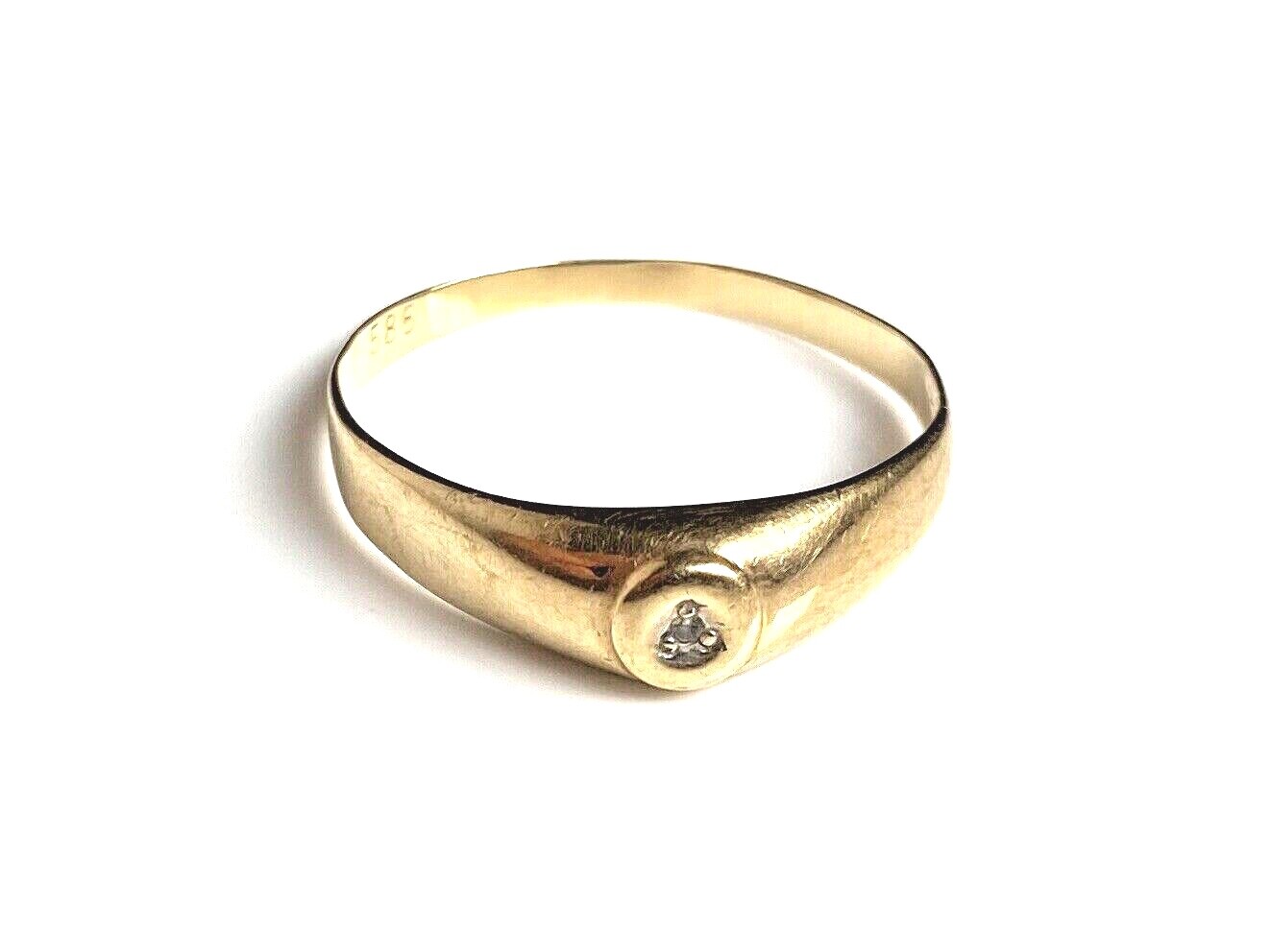 Classy 585er/14 CT Gold Ring with Diamond Antique Vintage Jewelry eBay